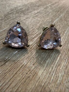 Park Lane Pale Lavender Crystal Stud Earrings